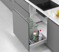 Starax S-2557 Çekmece İçi Otomatik Kapak Çöp Kovası + Deterjanlık