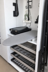 Dolap İçi Katlanır Raylı Ütü Masası