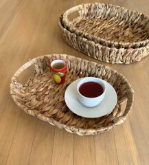 Hasır Tepsi Oval 43 cm