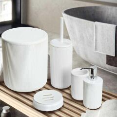 Luna Banyo Seti 5'li Beyaz