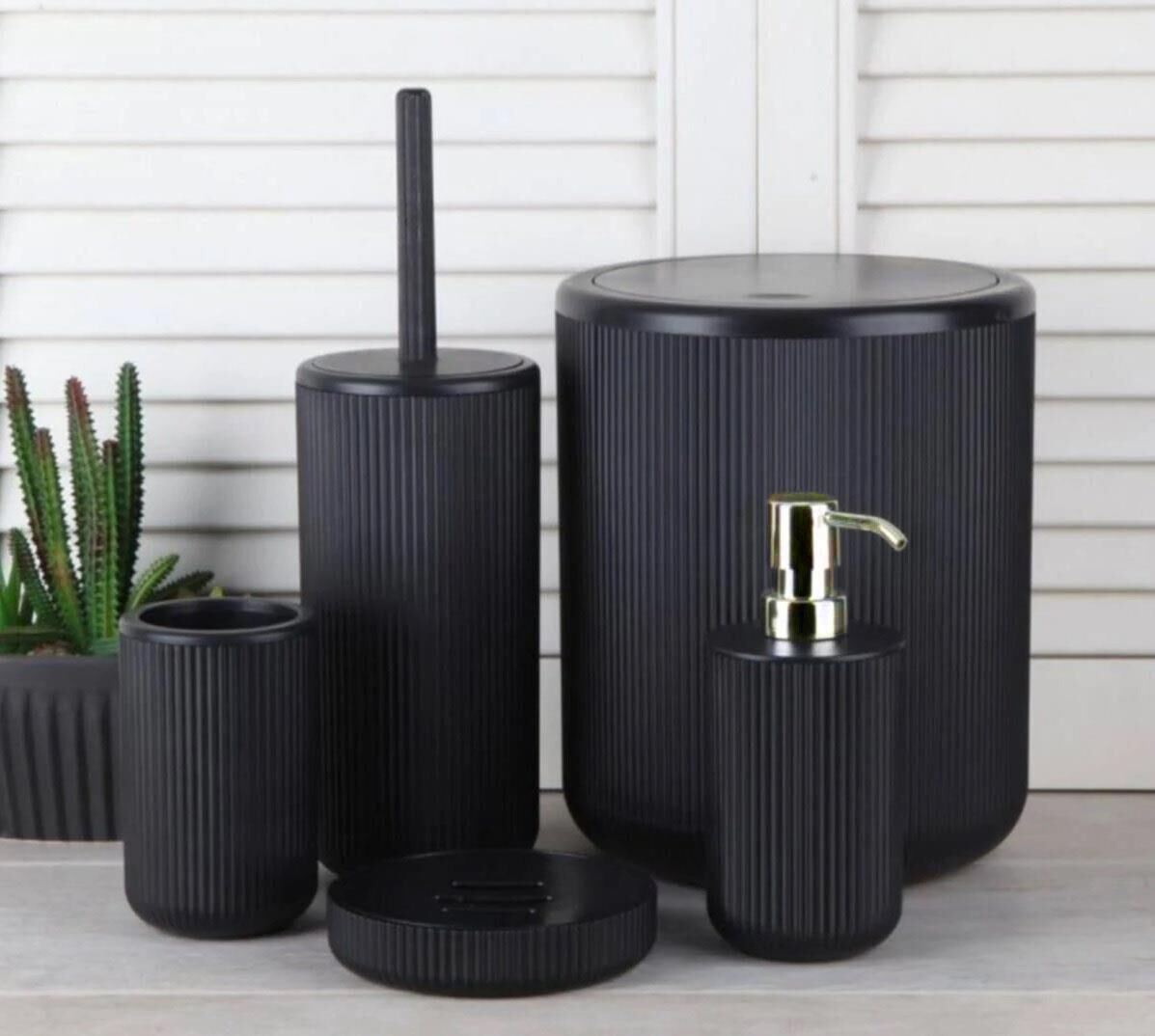 Luna Banyo Seti 5'li Siyah