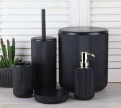 Luna Banyo Seti 5'li Siyah