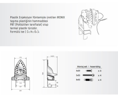 Mesan Ütü Masası Askısı Beyaz