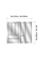 TRAYBOND Ayarlanabilir Modüler Kaşıklık Antrasit 60cm Çekmece İçin