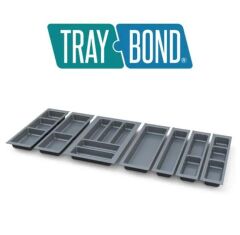 TRAYBOND Ayarlanabilir Modüler Kaşıklık Antrasit 50cm Çekmece İçin