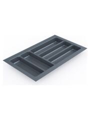 TRAYBOND Ayarlanabilir Modüler Kaşıklık Antrasit 45cm Çekmece İçin