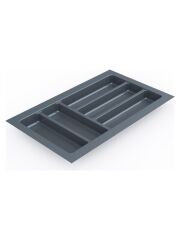 TRAYBOND Ayarlanabilir Modüler Kaşıklık Antrasit 45cm Çekmece İçin