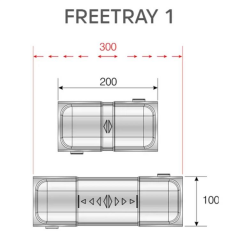 FREETRAY Ayarlanabilir Kaşıklık Takımı 60cm Çekmece İçin