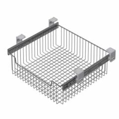 Starax S-6353 Raylı Çok Amaçlı Sepet Krom Orta Boy 50 cm Modül