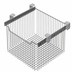 Starax S-6365 Raylı Çok Amaçlı Sepet KROM Büyük Boy 60 cm Modül