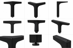 Dekoratif Metal Mobilya Ayağı 15 cm SİYAH 1132-26