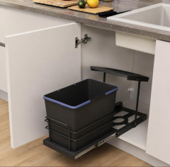 Moderno 2266A Raylı Çöp Kovası 24 L ANTRASİT
