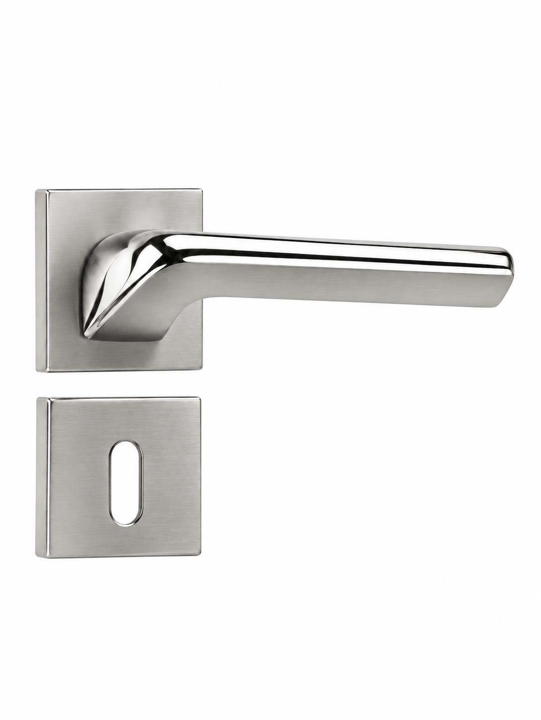 Ege Rozetli Oda Kapı Kolu INOX