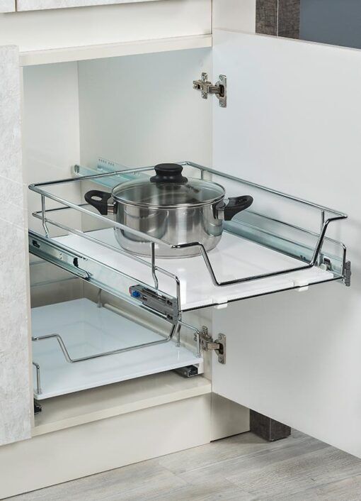 S-2309-C Ahşap Tabanlı Teleskopik Çekmece 45 cm- Outlet