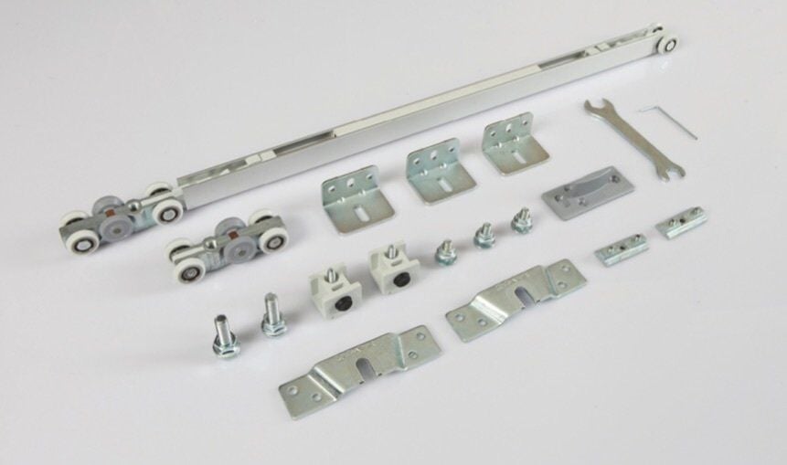 Albatur Çift Yöne Yavaşlatıcılı Sürme Kapı Sistemi M20 9010 60 kg + 2m Ray