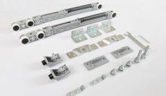 Albatur Çift Yöne Yavaşlatıcılı Sürme Kapı Sistemi M20 9720 120 kg + 2m Üst Ray